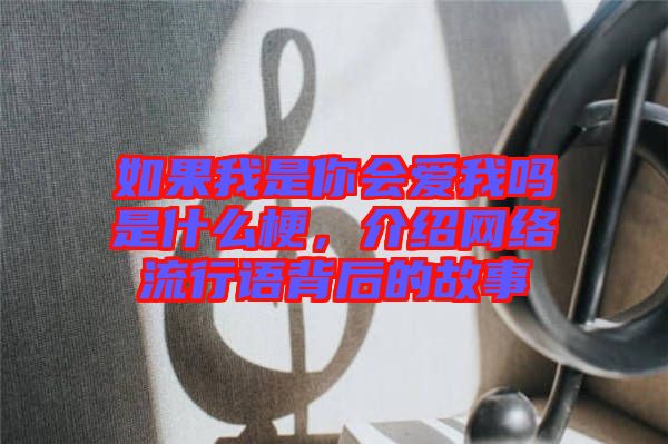 如果我是你會(huì)愛(ài)我嗎是什么梗，介紹網(wǎng)絡(luò)流行語(yǔ)背后的故事