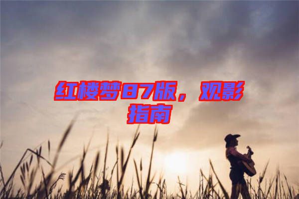 紅樓夢(mèng)87版，觀影指南