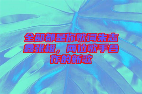 全部都是你歌詞朱志鑫張極，兩位歌手合作的新歌