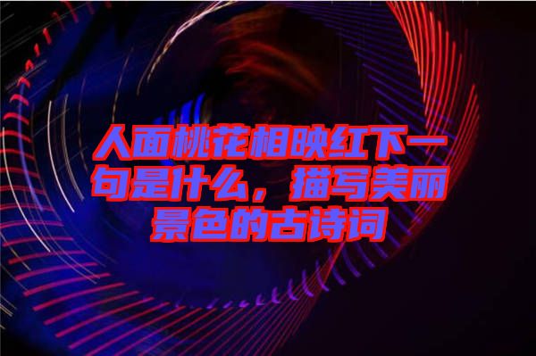 人面桃花相映紅下一句是什么，描寫美麗景色的古詩詞