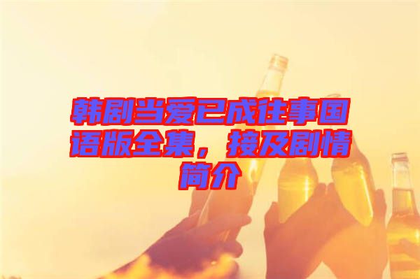 韓劇當(dāng)愛已成往事國語版全集，接及劇情簡介