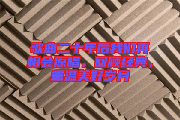 歌曲二十年后我們?cè)傧鄷?huì)原唱，回顧經(jīng)典，重溫美好歲月