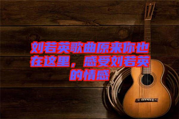 劉若英歌曲原來(lái)你也在這里，感受劉若英的情感