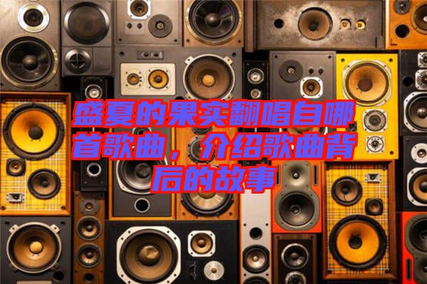 盛夏的果實翻唱自哪首歌曲，介紹歌曲背后的故事