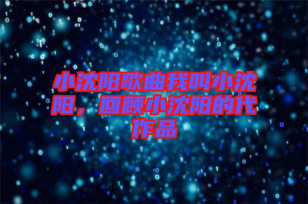 小沈陽歌曲我叫小沈陽，回顧小沈陽的代作品