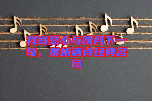 我寄愁心與明月下一句，賞析唐詩經(jīng)典名句