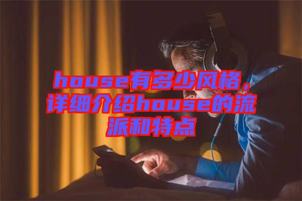 house有多少風(fēng)格，詳細(xì)介紹house的流派和特點