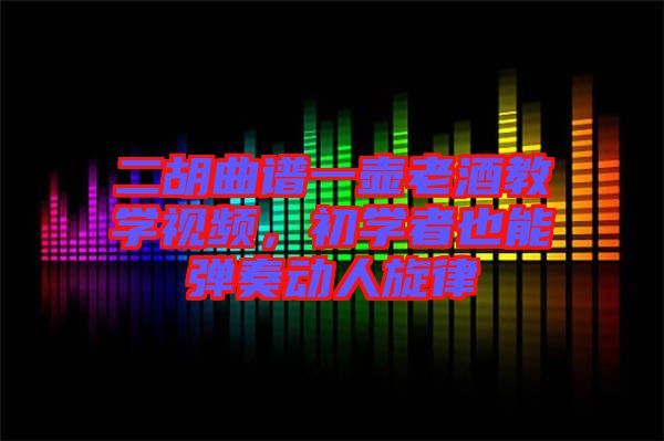 二胡曲譜一壺老酒教學視頻，初學者也能彈奏動人旋律