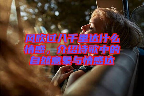 風吹過八千里達什么情感，介紹詩歌中的自然意象與情感達