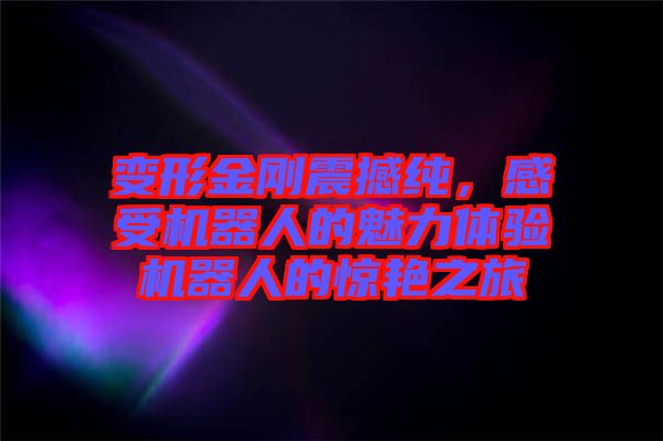 變形金剛震撼純，感受機(jī)器人的魅力體驗(yàn)機(jī)器人的驚艷之旅