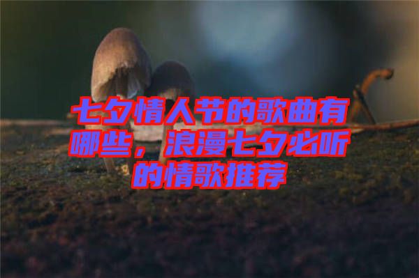 七夕情人節(jié)的歌曲有哪些，浪漫七夕必聽的情歌推薦