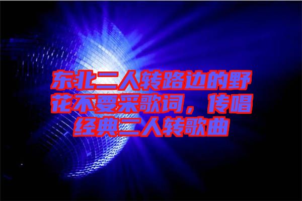 東北二人轉路邊的野花不要采歌詞，傳唱經(jīng)典二人轉歌曲