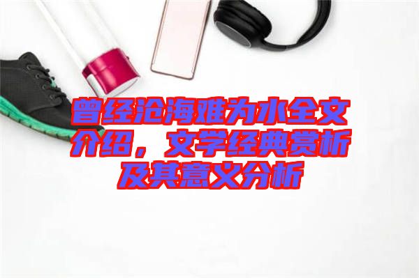 曾經滄海難為水全文介紹，文學經典賞析及其意義分析