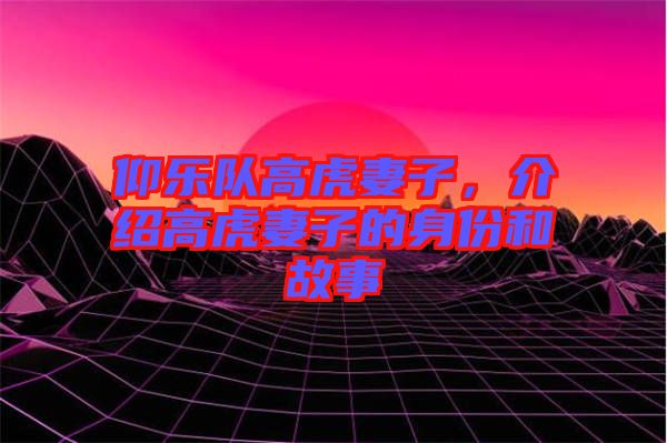 仰樂隊(duì)高虎妻子，介紹高虎妻子的身份和故事