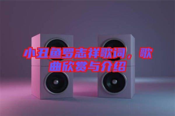 小丑魚羅志祥歌詞，歌曲欣賞與介紹