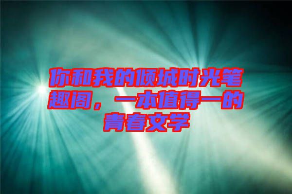 你和我的傾城時光筆趣閣，一本值得一的青春文學(xué)