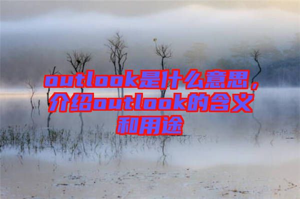 outlook是什么意思，介紹outlook的含義和用途