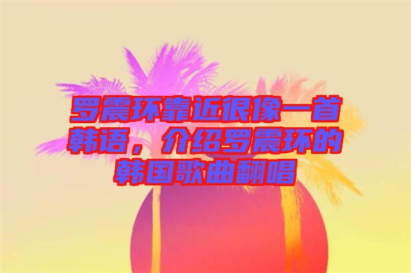 羅震環(huán)靠近很像一首韓語，介紹羅震環(huán)的韓國歌曲翻唱