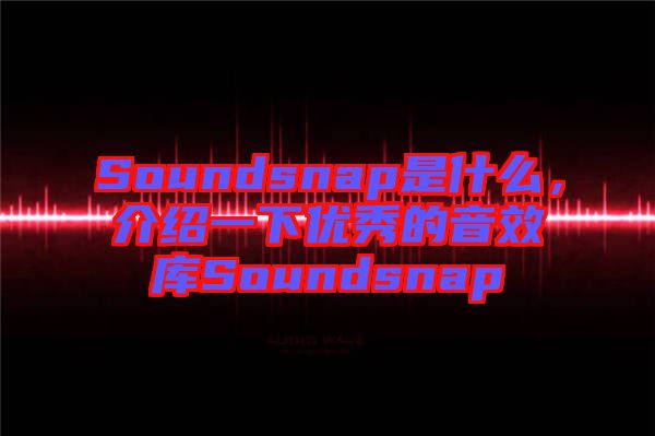 Soundsnap是什么，介紹一下優(yōu)秀的音效庫Soundsnap