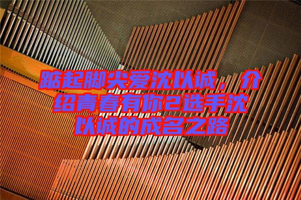 踮起腳尖愛沈以誠，介紹青春有你2選手沈以誠的成名之路