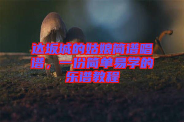 達(dá)坂城的姑娘簡(jiǎn)譜唱譜，一份簡(jiǎn)單易學(xué)的樂(lè)譜教程