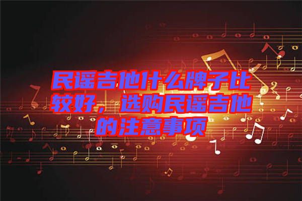 民謠吉他什么牌子比較好，選購民謠吉他的注意事項(xiàng)