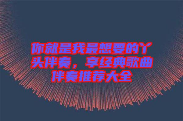 你就是我最想要的丫頭伴奏，享經(jīng)典歌曲伴奏推薦大全