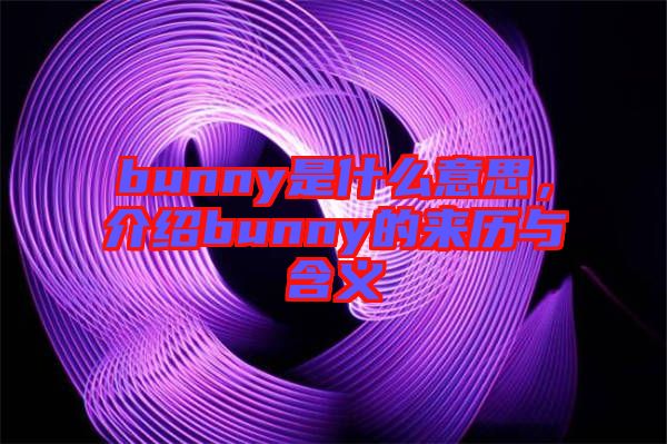 bunny是什么意思，介紹bunny的來(lái)歷與含義