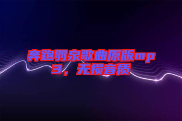 奔跑羽泉歌曲原版mp3，無(wú)損音質(zhì)