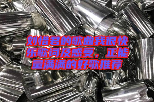 劉惜君的歌曲我很快樂歌詞及感受，正能量滿滿的好歌推薦