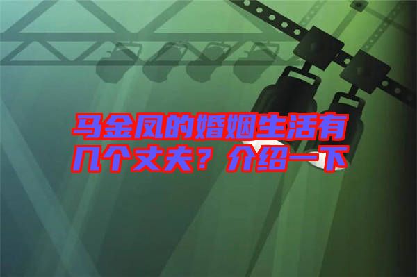 馬金鳳的婚姻生活有幾個丈夫？介紹一下