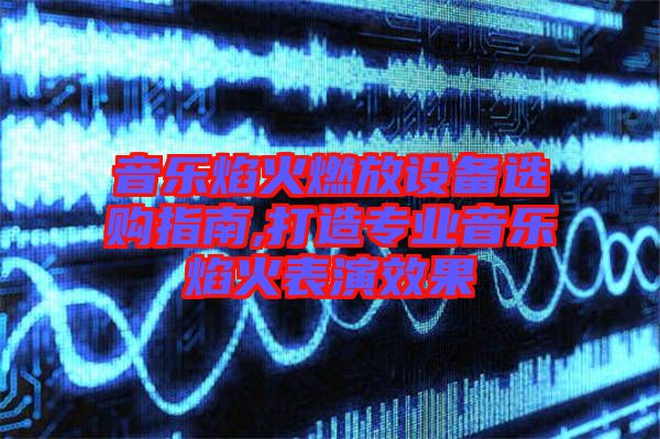 音樂焰火燃放設(shè)備選購(gòu)指南,打造專業(yè)音樂焰火表演效果