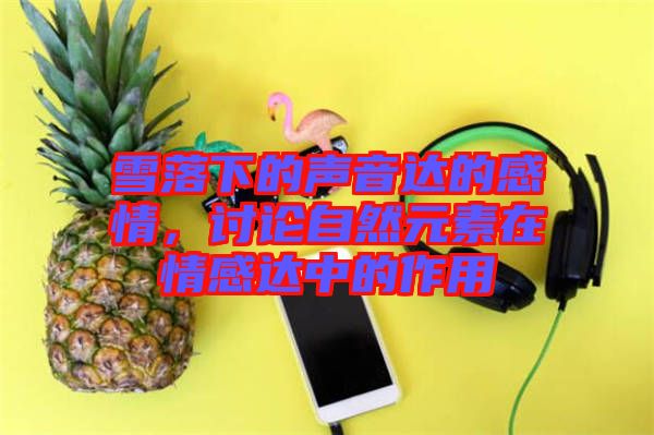 雪落下的聲音達(dá)的感情，討論自然元素在情感達(dá)中的作用